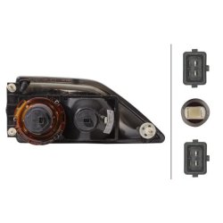 Headlight HELLA 1DL 007 859-051 OE Ref A 002 820 50 61