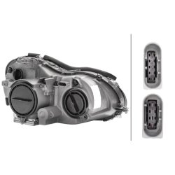 Headlight HELLA 1DL 007 988-211 OE Ref 209 820 37 61 HELLA