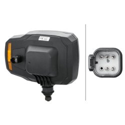 Headlight HELLA 1EA 328 450-417 HELLA