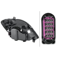 Headlight HELLA 1EB 247 012-051 OE Ref A 906 820 05 61