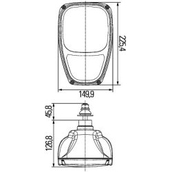 Headlight HELLA 1EE 996 174-337 OE Ref 176911