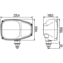 Headlight HELLA 1EE 996 174-401 OE Ref 1268379-5 HELLA