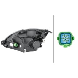 Headlight HELLA 1EF 010 197-021 OE Ref 1 198 221