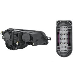 Headlight HELLA 1EG 354 855-091 OE Ref 57B 941 017