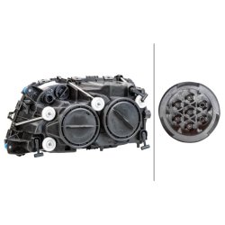 Headlight HELLA 1EH 009 513-021 OE Ref A 943 820 15 61 HELLA