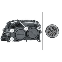 Headlight HELLA 1EH 009 513-041 OE Ref A 943 820 17 61