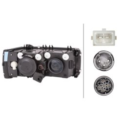 Headlight HELLA 1EJ 247 046-011 OE Ref 169 9297