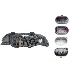 Headlight HELLA 1EL 008 052-581 OE Ref 63 12 6 912 436