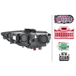 Headlight HELLA 1EL 010 740-581 OE Ref 8V0 941 044