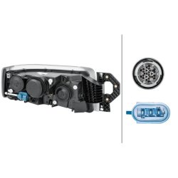 Headlight HELLA 1EL 011 171-251 OE Ref 74 21 554 749