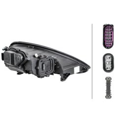 Headlight HELLA 1EX 011 099-151 OE Ref 970.631.973.03 HELLA