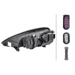 Headlight HELLA 1EX 011 099-161 OE Ref 970.631.974.03 HELLA