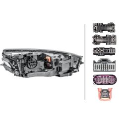 Headlight HELLA 1EX 011 869-411 OE Ref 4G8 941 783