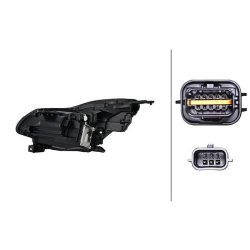 Headlight HELLA 1EX 013 930-621 OE Ref 260104900R HELLA
