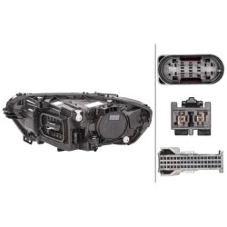 Headlight HELLA 1EX 015 086-321 OE Ref 118 906 40 00