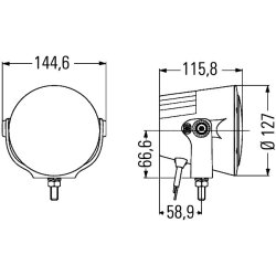 Spotlight HELLA 1F0 012 206-001 OE Ref 514908138 000 00