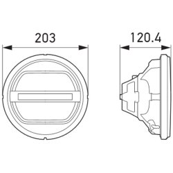 Spotlight Insert HELLA 1F8 241 400-011 OE Ref 2860457