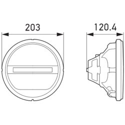 Spotlight Insert HELLA 1F8 241 430-011 OE Ref 1544978