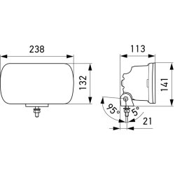 Spotlight HELLA 1FE 016 773-011 OE Ref 12105382 HELLA