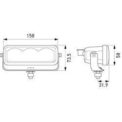 Spotlight HELLA 1FE 358 154-011 OE Ref 154 6069 HELLA