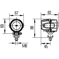 Worklight HELLA 1G0 995 050-001 OE Ref 181 280 70 HELLA