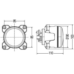 Worklight HELLA 1G0 996 163-087 OE Ref 900530223 HELLA