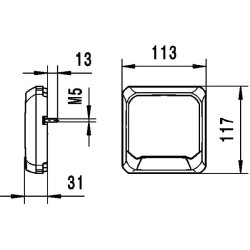 Worklight HELLA 1GA 995 193-021 OE Ref 8500050 HELLA