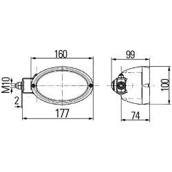 Worklight HELLA 1GA 996 161-301 OE Ref 77 00 074 535
