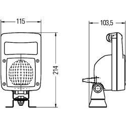 Worklight HELLA 1GA 997 506-631 OE Ref 100348026
