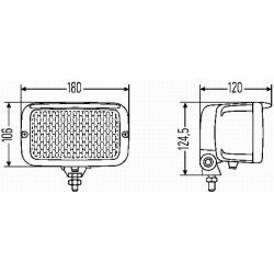 Worklight HELLA 1GB 007 145-101 OE Ref 0 707658 8 HELLA