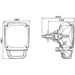 Headlight HELLA 1LA 328 450-311