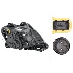 Headlight HELLA 1LD 010 116-611 OE Ref 1839781