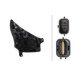 Headlight HELLA 1LE 011 410-431 OE Ref 26060 9057 R