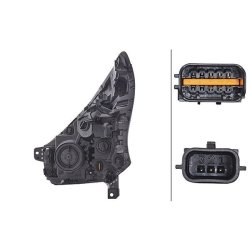 Headlight HELLA 1LE 011 410-441 OE Ref 26010 5947 R