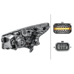 Headlight HELLA 1LE 011 410-481 OE Ref 26 06 058 31R