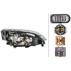 Headlight HELLA 1LE 270 600-191 OE Ref 1 323 645 HELLA