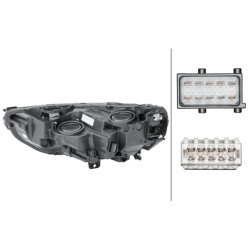 Headlight HELLA 1LG 354 869-061 OE Ref 39 20 9173