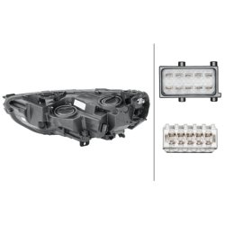 Headlight HELLA 1LG 354 869-081 OE Ref 39 21 0100