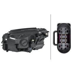 Headlight HELLA 1LG 354 877-041 OE Ref A 253 820 04 61