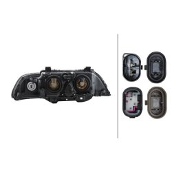 Headlight HELLA 1LL 008 053-591 OE Ref 63 12 6 902 519