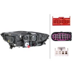 Headlight HELLA 1LL 011 150-371 OE Ref 4G0 941 043 D HELLA