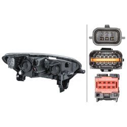 Headlight HELLA 1LL 011 770-871 OE Ref 26 06 049 52R HELLA