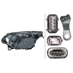 Headlight HELLA 1LL 163 082-001 OE Ref 7 160 196