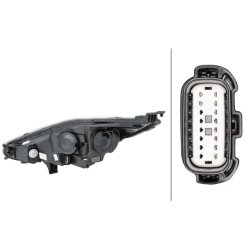 Headlight HELLA 1LL 354 803-101 OE Ref 18 06 748