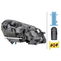 Headlight HELLA 1LX 011 066-691 OE Ref 212 820 25 39 HELLA