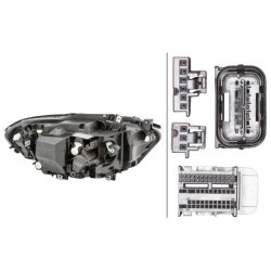 Headlight HELLA 1LX 011 929-431 OE Ref 7 414 143