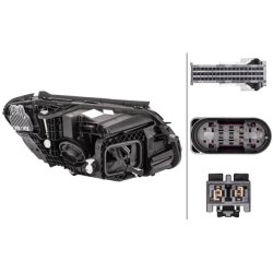 Headlight HELLA 1LX 013 063-531 OE Ref 205 906 81 05