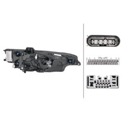 Headlight HELLA 1LX 013 501-931 OE Ref 3 165 689-5 HELLA