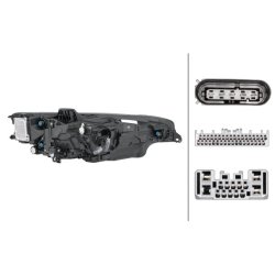 Headlight HELLA 1LX 013 502-931 OE Ref 3 165 688-9 HELLA