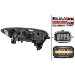 Headlight HELLA 1LX 013 888-111 OE Ref 26 06 055 29R HELLA